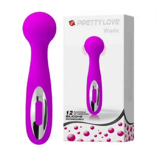 Masažni vibrator Pretty Love Wade, USB-polnjenje, vijoličen