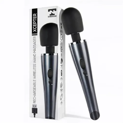 Masažni vibrator Tardenoche Xcepter, USB-polnjenje, črn