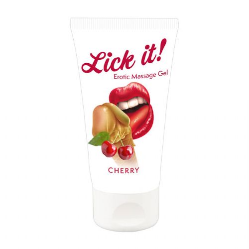 Masažni gel Lick it!, češnja, 50 ml 