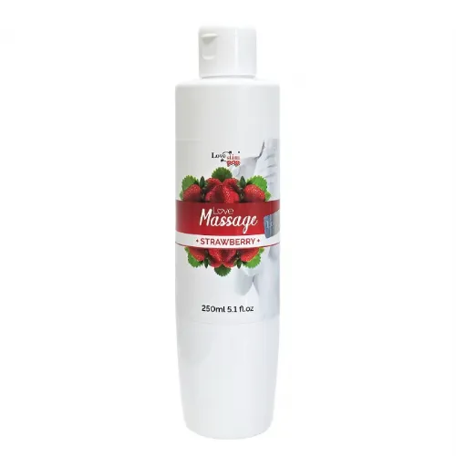 Masažno olje LoveStim love massage, jagoda