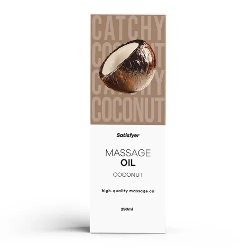 Masažno olje Satisfyer, 250 ml, svilnata formula, nemastna, aroma kokosa