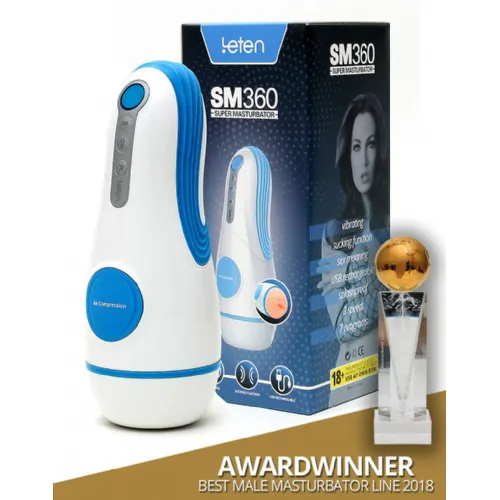 Masturbator Leten SM360, USB-polnjenje, 23 cm, glasovna funkcija