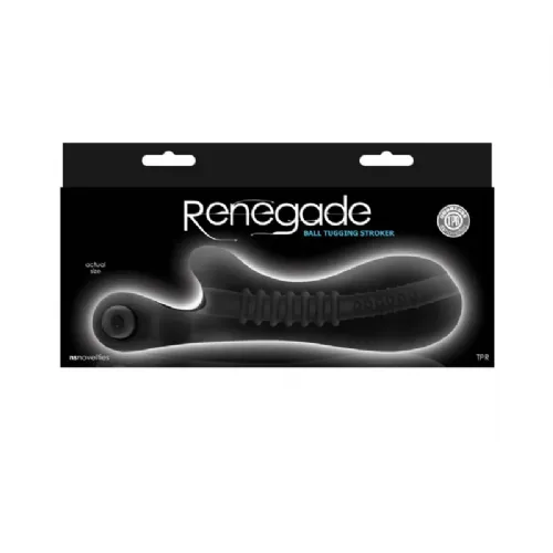 Masturbator NS Novelties Renegade Ball Tugging Stroker, 8,2 cm, vibracijski, 3 x LR44