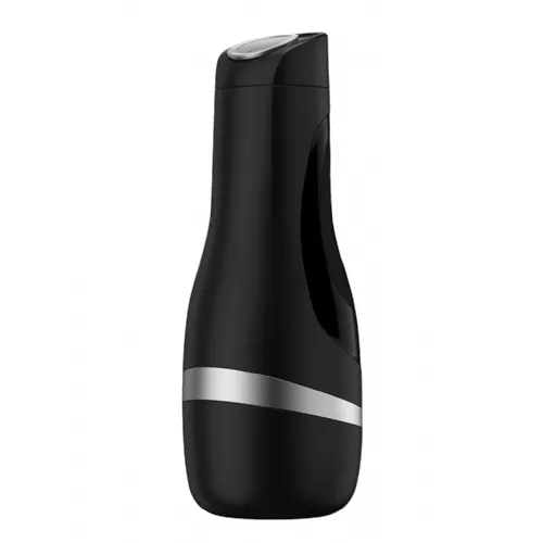 Masturbator Satisfyer Men Classic Silver, 28,1 cm, srebrno-črn