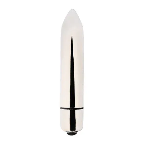 Mini vibrator Loving Joy Silver Bullet, 9 cm, 1 x AA, srebrn