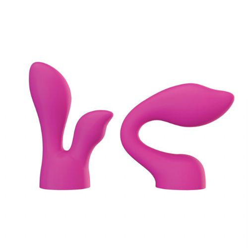 Nastavek za masažni vibrator PalmPower PalmSensual, roza, 2 nastavka
