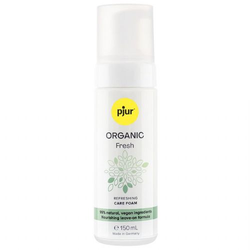 Negovalna pena Pjur Organic Fresh, 150 ml, 99 % naravnih sestavin, veganska, za intimno čiščenje brez vode