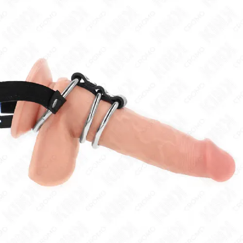 Obroček za penis in moda Kink Triple 3,8 cm do 5 cm