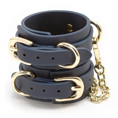 Okovi za zapestje Bondage Couture, modre barve