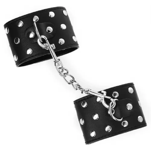 OKOVI ZA ZAPESTJE Kink With Snap Fasten Black