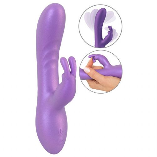 Rabbit vibrator Sweet Smile Flexible, vijoličen