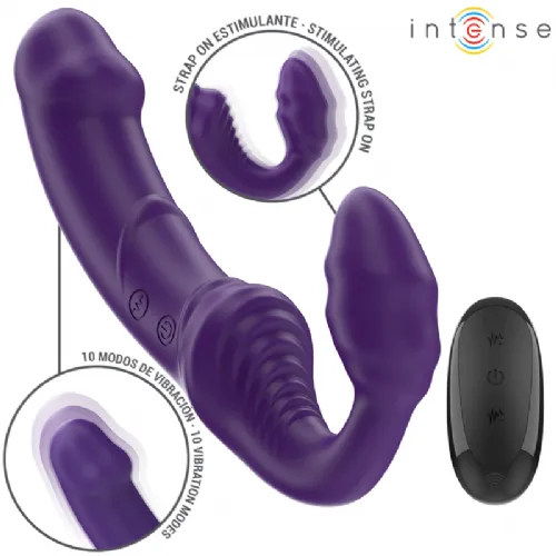 Strap-on Intense Fun Jill Remote Control, vijoličen