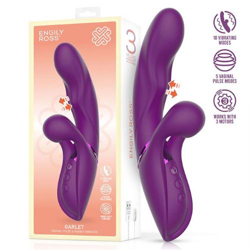 Vibrator Vaginal Pulse & Rabbit "Garlet"