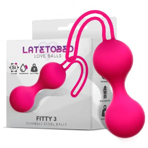 VAGINALNE KROGLICE Latetobed Fitty 3 Rose Red