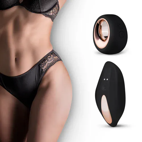 Vibracijske hlačke Pantyrebel Briefs, brezžični upravljalnik, USB-polnjenje, črne