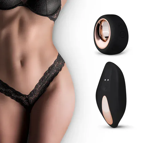 Vibracijske hlačke Pantyrebel Thong, brezžični upravljalnik, USB-polnjenje, črne