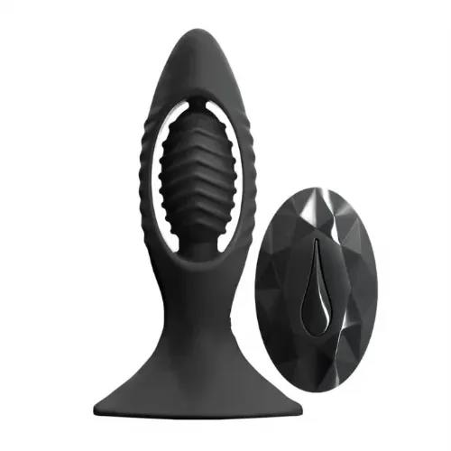 Vibracijski analni čep Renegade V2, črn