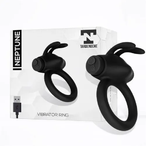 Vibracijski erekcijski obroček Tardenoche Neptune, USB-polnjenje, črn