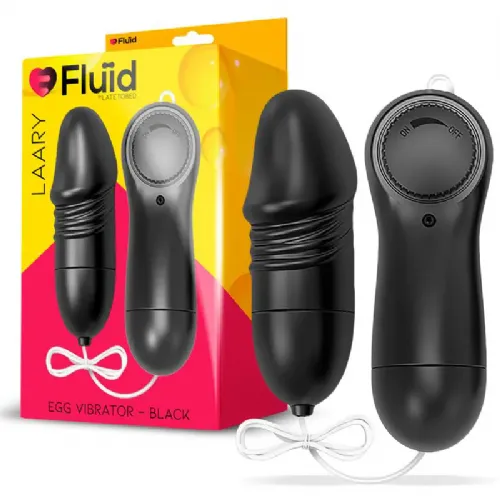 VIBRACIJSKI JAJČEK Fluid Laary Black