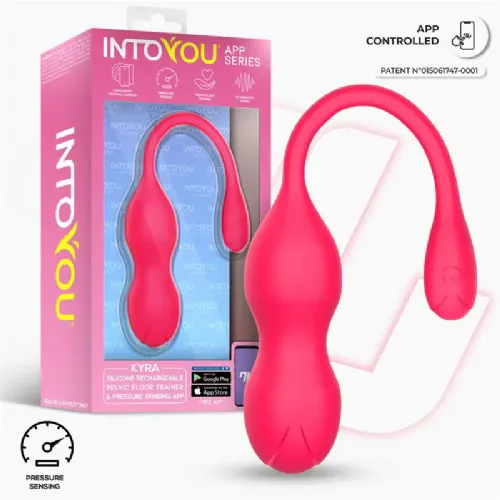 Vibracijski jajček Intoyou App Kyra, roza
