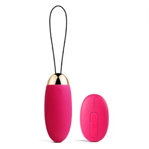Vibracijski jajček Svakom Elva, brezžični upravljalnik, USB-polnjenje, roza