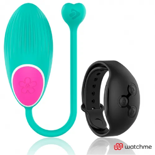 Vibracijski jajček Wearwatch Watchme, črna ura za daljinsko upravljanje, USB-polnjenje, moder