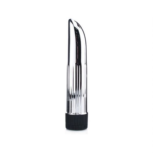 Mini vibrator Scala Lady Finger, 11 cm, 1 x AA, srebrn