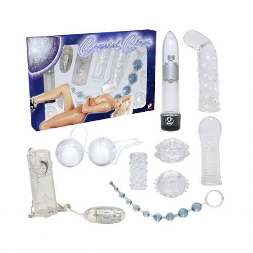 Vibracijski set You2Toys Crystal Clear, 9 kosov, transparenten