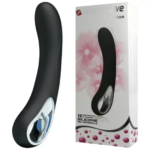 Vibrator Pretty Love Alston, 19,7 cm, USB-polnjenje, črn