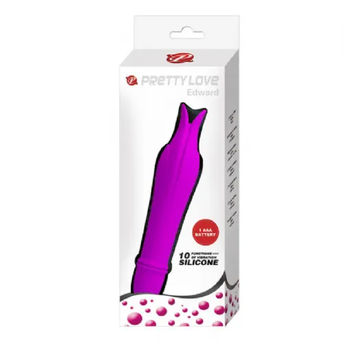 Vibrator Pretty Love Edward, 14,9 cm, 1 x AAA, vijoličen