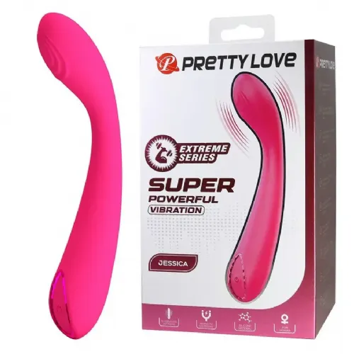Vibrator Pretty Love Jessica, 10 vibracijskih načinov, magnetno USB polnjenje, silikon, vodoodporen, roza barve