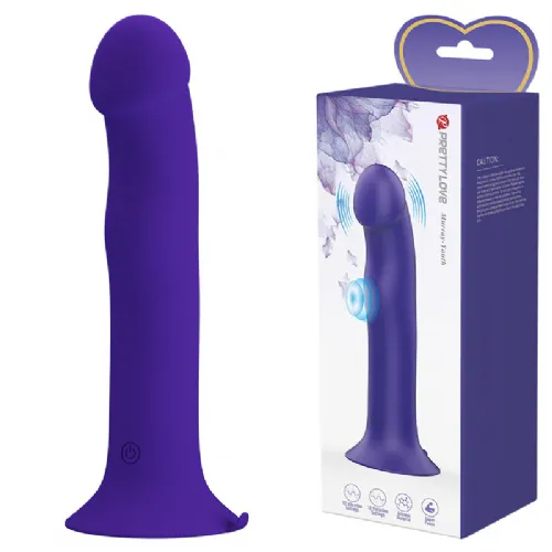 Vibrator Pretty Love Murray Youth, 20 cm (7.87"), 12 vibracijskih načinov, sesalno dno, USB polnjenje