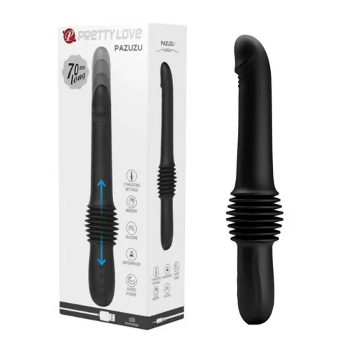 Potisni vibrator Pretty Love Pazuzu, črn