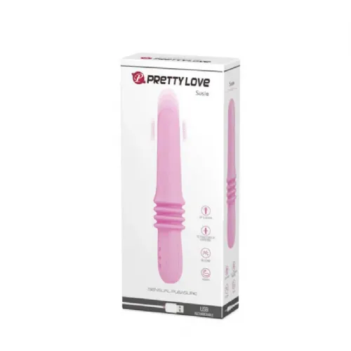 Vibrator Pretty Love Susie, USB-polnjenje, roza