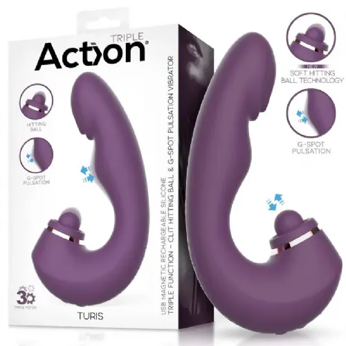 Vibrator Rabbit Action Turis, vijoličen