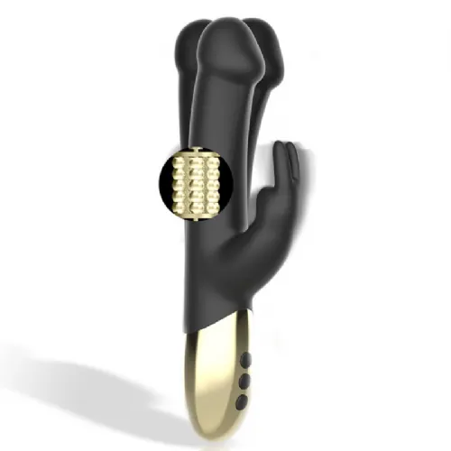 VIBRATOR RABBIT Ibiza Rotating Black