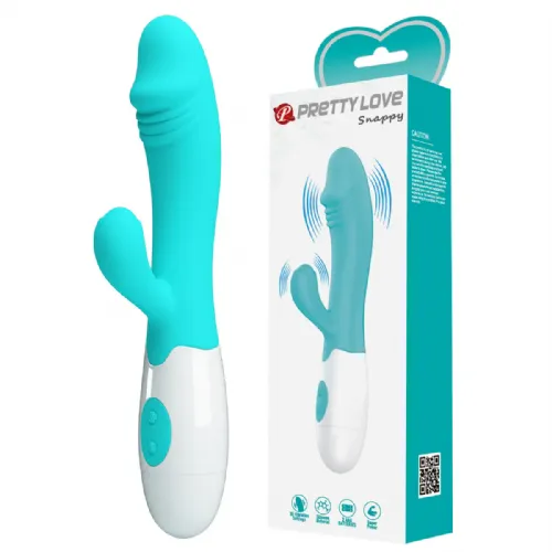 Vibrator Rabbit Pretty Love Snappy Aqua, zelen