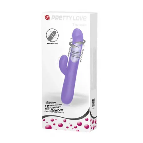 Rabbit vibrator Pretty Love Truman, USB-polnjenje, vijoličen