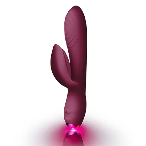 Rabbit vibrator Rocks-off Everygirl, USB-polnjenje, bordo rdeč