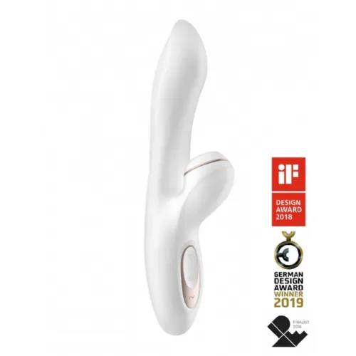 Rabbit vibrator Satisfyer Pro G Spot, USB-polnjenje, bel