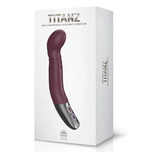 Vibrator Titanz 8 Rubine, vijoličen