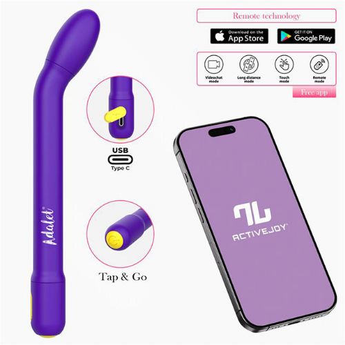 Vibrator za točko G Adalet Gently, 10 načinov vibracij, aplikacija ActiveJoy, USB-C polnjenje