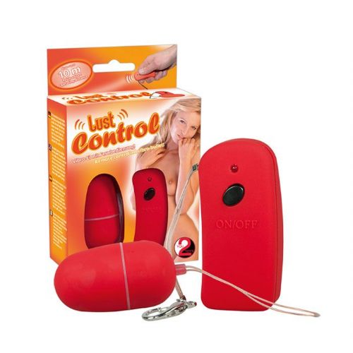 Vibracijski jajček You2Toys Lust Control, brezžični upravljalnik, klasične baterije, rdeč