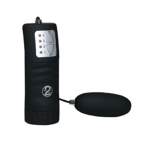 Vibracijski jajček You2Toys Velvet Black Bullet, brezžični upravljalnik, klasične baterije, črn
