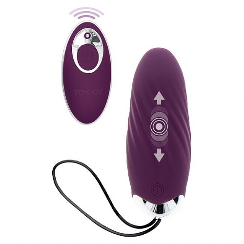 Vibracijski jajček Toy Joy Knock Knock Eggstavagant, USB-polnjenje, vijoličen