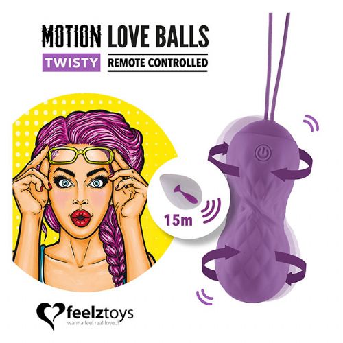 Vibro kroglice "Motion Love Balls - Twisty"