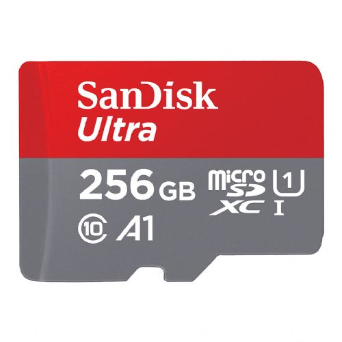 Micro SD kartica SanDisk Ultra 256GB UHS-I A1 100MB/s s SD adapterjem