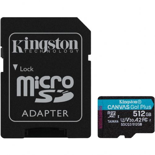 KARTICA 512GB Kingston Canvas Go! Plus microXC 170MB/s + adapter