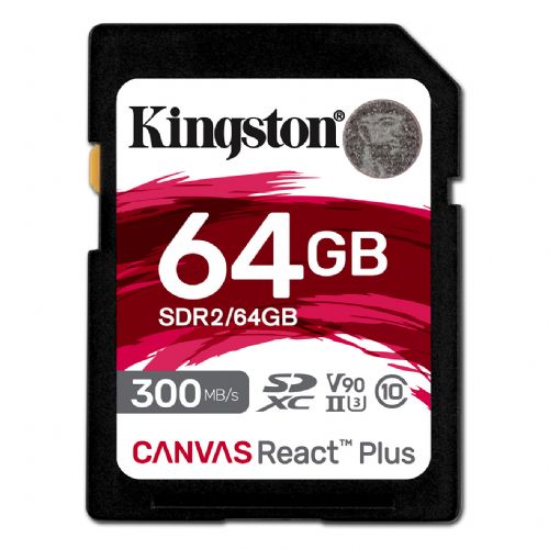 SD kartica 64GB Kingston Canvas React Plus SDXC 300MB/s