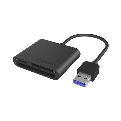 Čitalec kartic Icy Box IB-CR301-U3, USB 3.0, črna (60354)